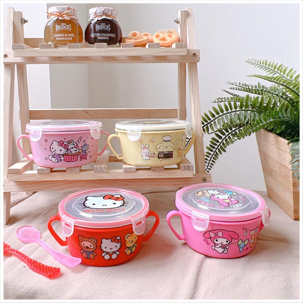 天藍小舖-三麗鷗系列雙層不鏽鋼雙耳碗-共4色-$240【A11113576】