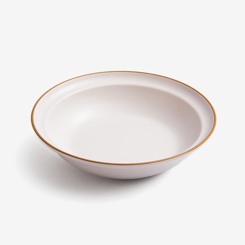 WAGA 樸質白玉 21cm 陶瓷碗｜奶油白｜單品