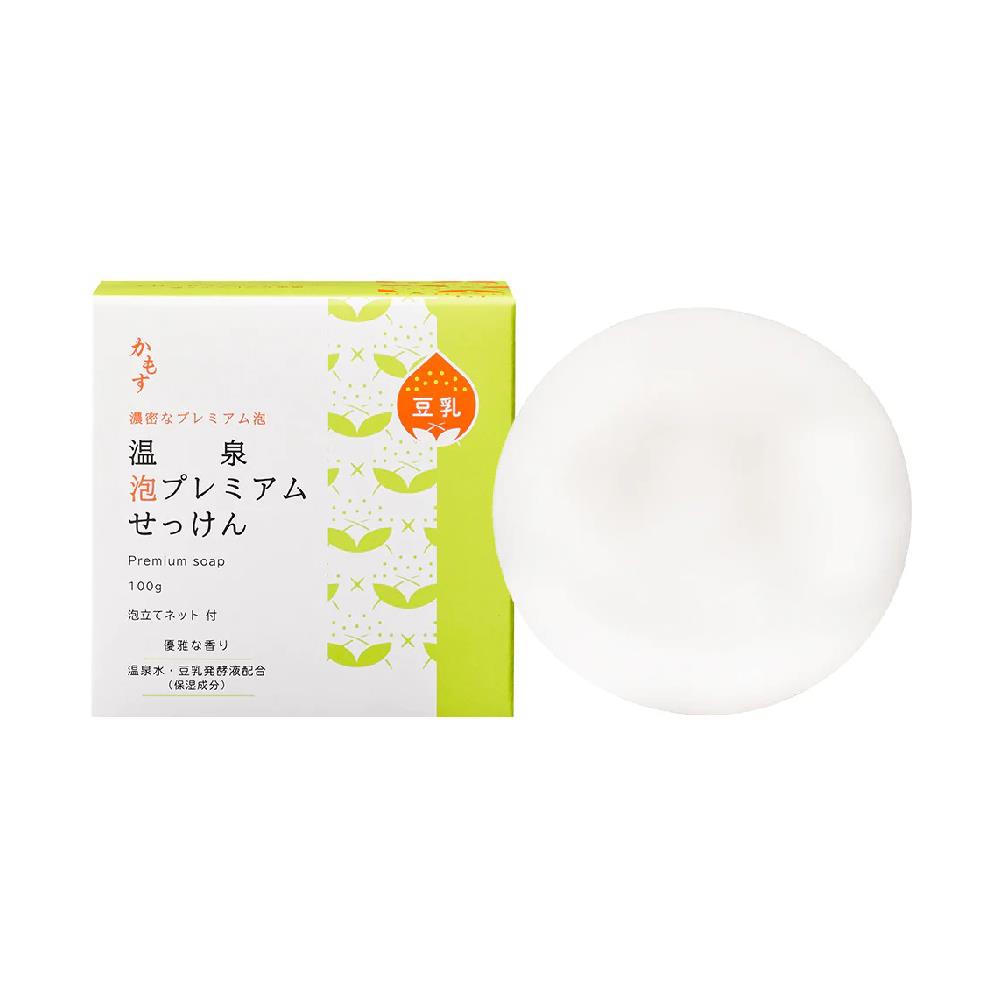 KAMOSU溫泉豆乳濃密泡沫洗顏皂100g
