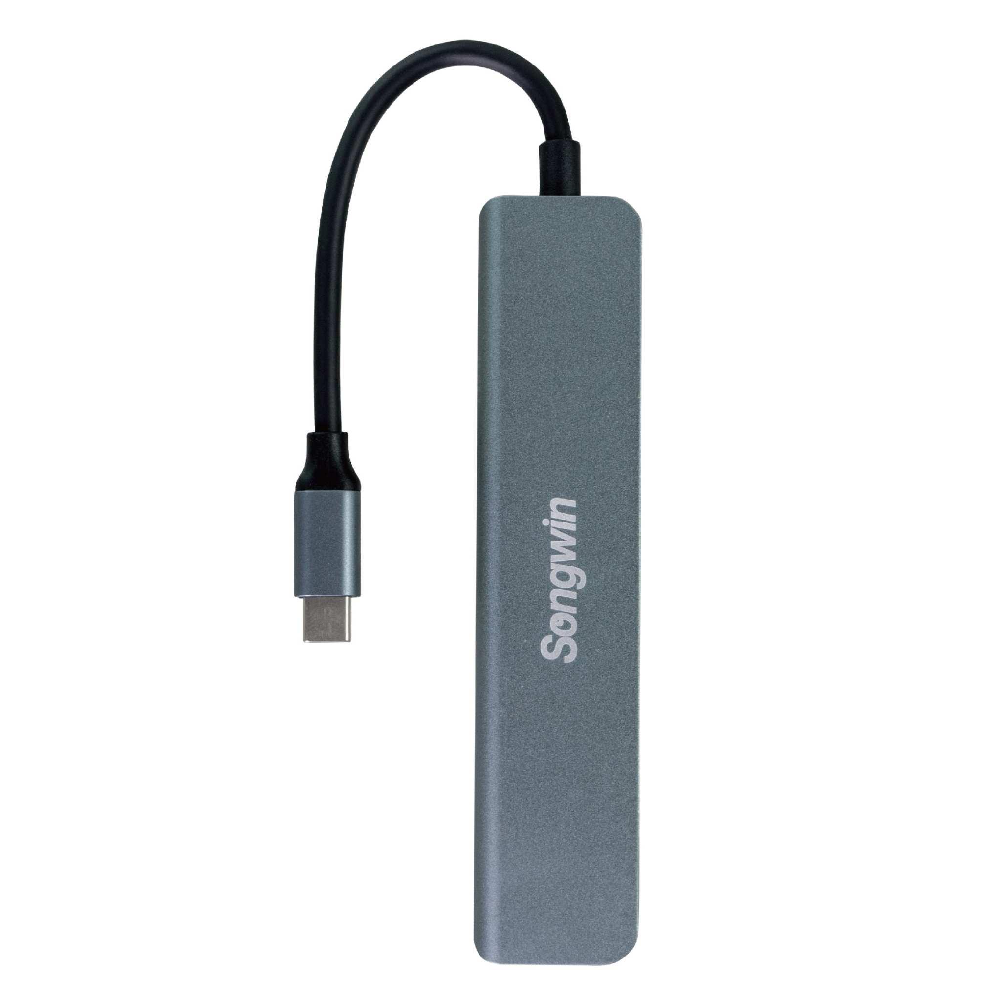 SONGWIN 7合1高速多功能Type-C轉接器/集線器(UTO-180)