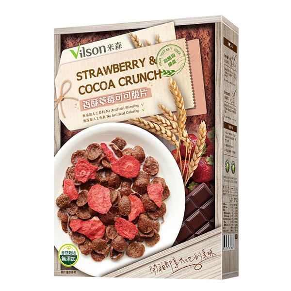 【米森 vilson】香酥草莓可可脆片 (150g/盒)【營養早餐↘85折】
