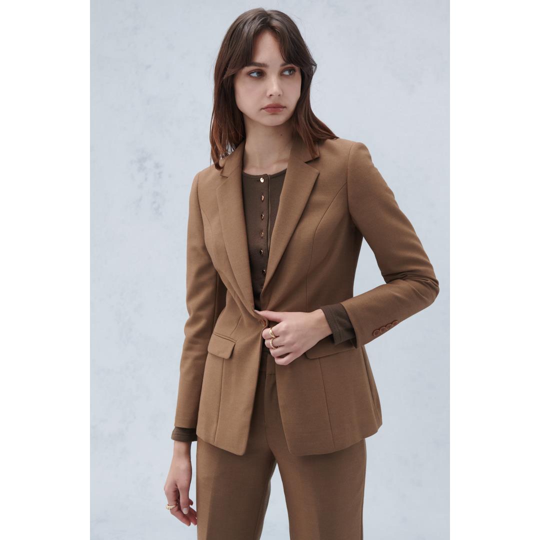 SST&C 卡其方領西裝外套 | 7162209004 (outlet)
