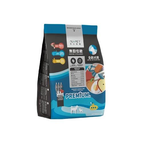 【陪心寵糧】犬無穀低敏糧－魚肉鮮蔬１ＫＧ(１ｋｇ)