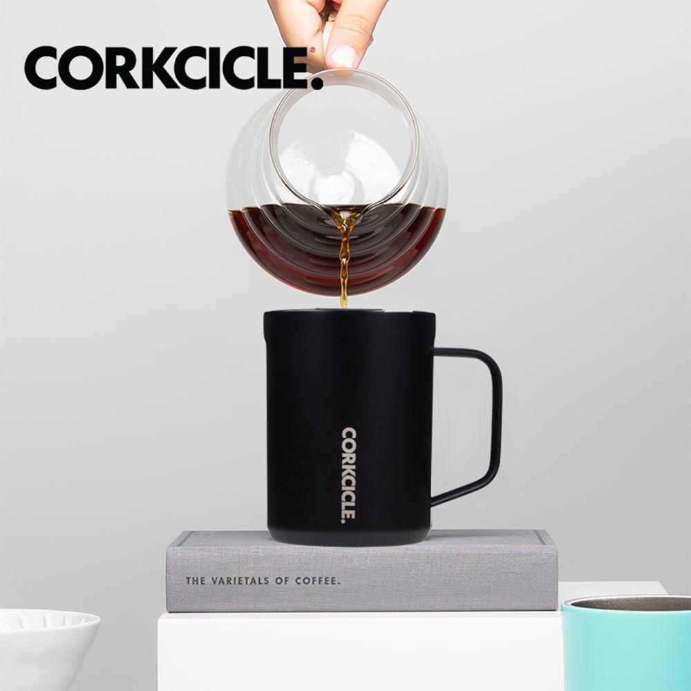 【ＣＯＲＫＣＩＣＬＥ】三層真空咖啡杯－消光黑(１／個)