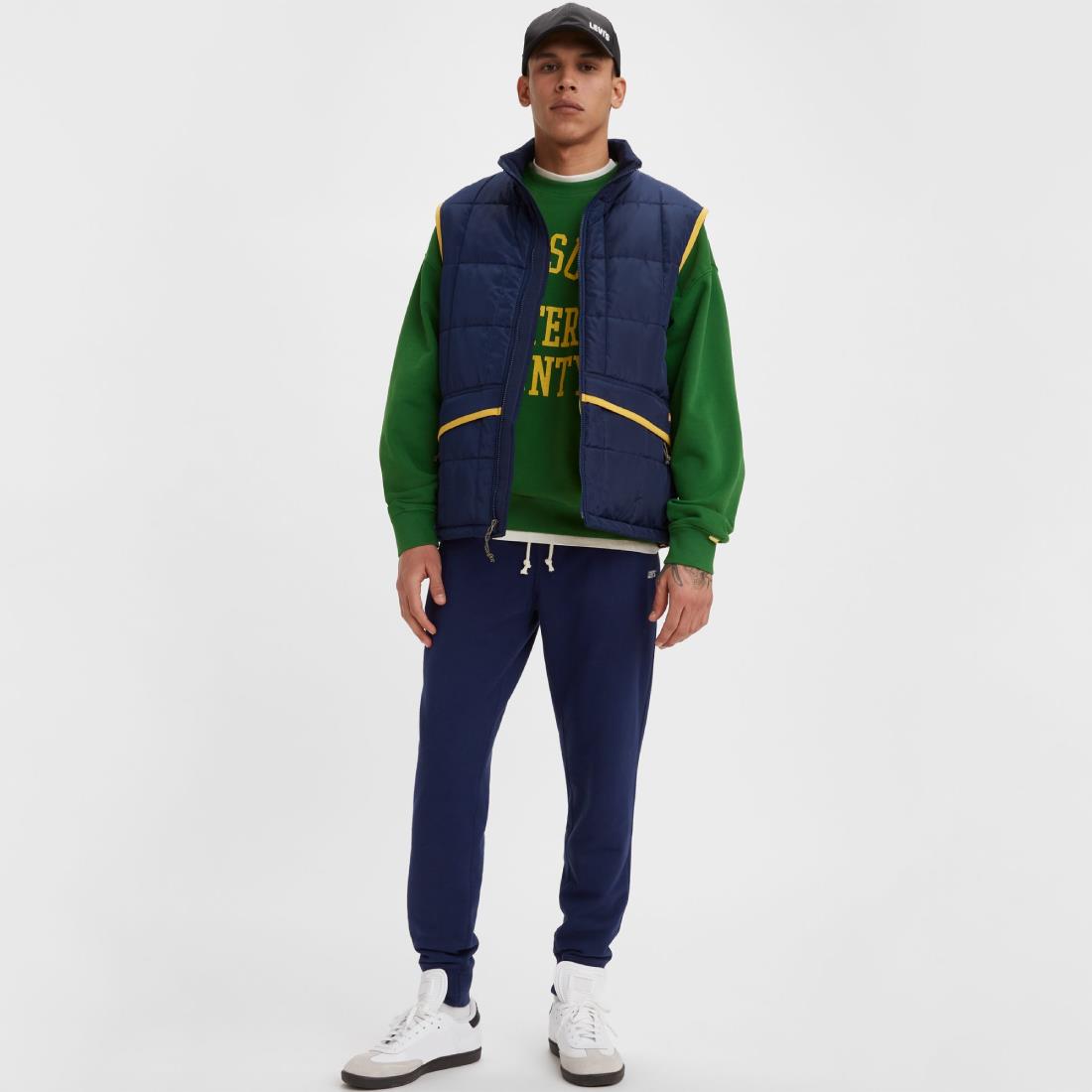 Levis Gold Tab金標系列 男款 鋪棉背心外套 / 拉鍊穿脫 中古藍 熱賣單品