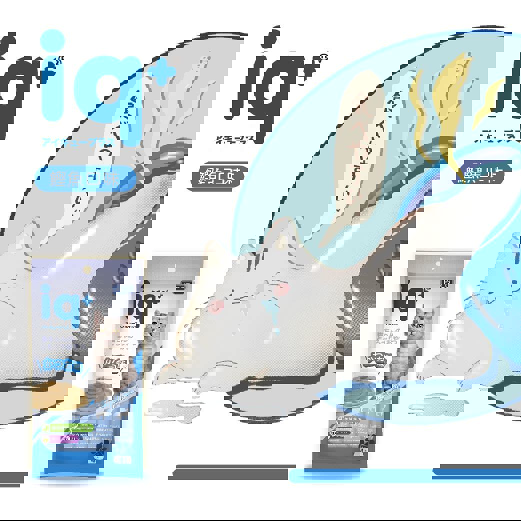 【ｉｑ＋】貓咪樂泥棒—鰹魚口味(１４ｇｘ４入／包)