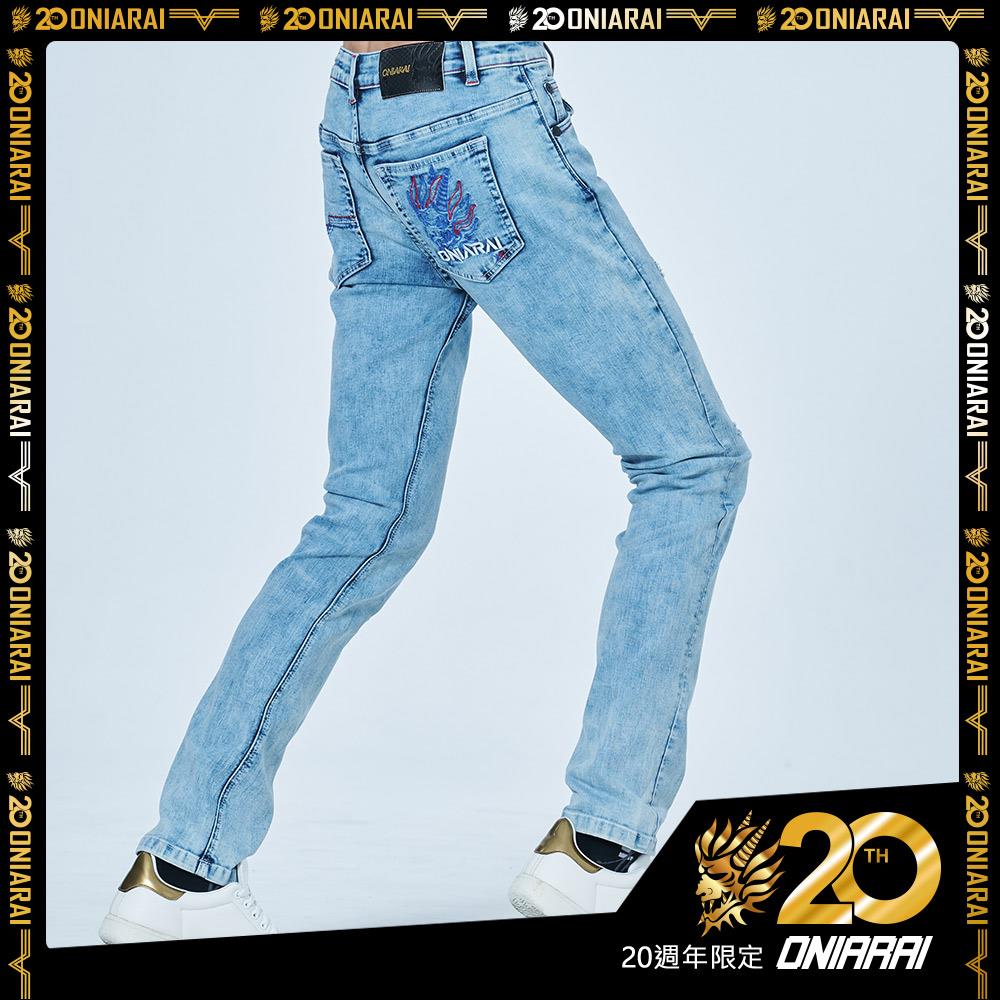 【9折】20週年全天候705丹寧中低腰錐型褲 - BLUE WAY 鬼洗い