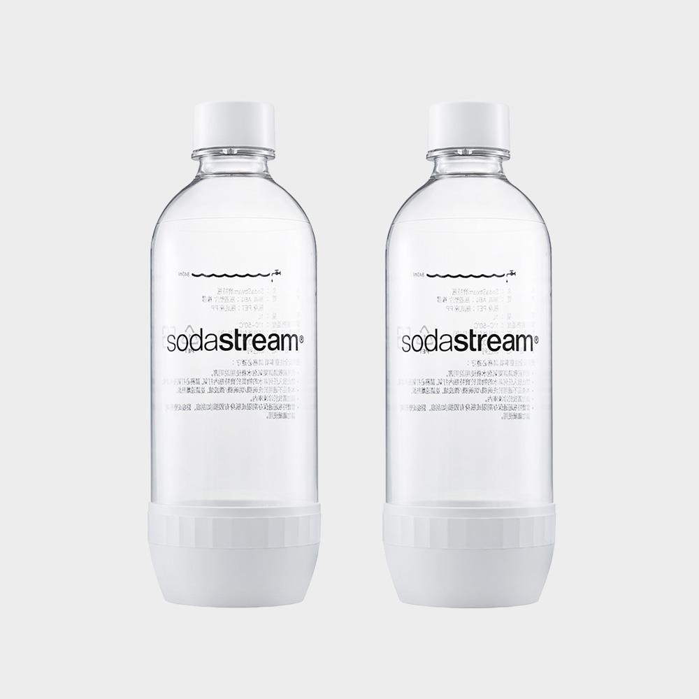 SodaStream 專用水瓶1L 2入(白)