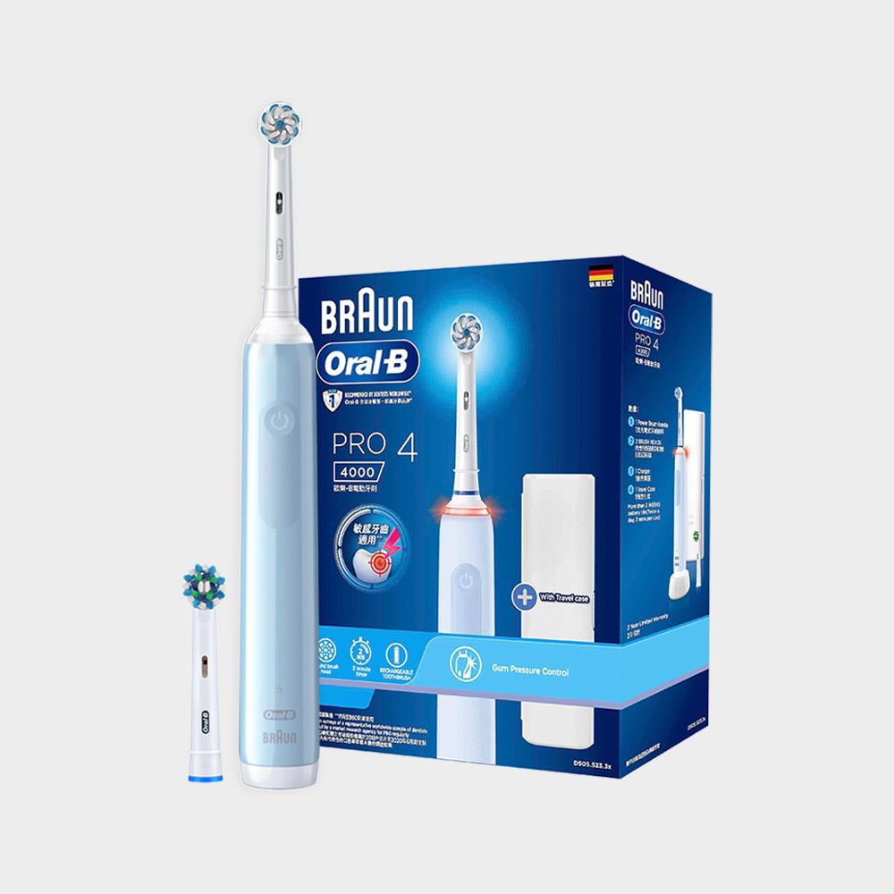 Oral-B PRO4 3D電動牙刷-貝加爾湖藍