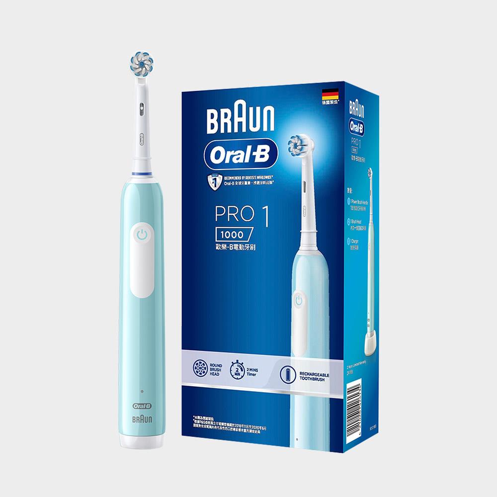 Oral-B PRO1 3D電動牙刷-孔雀藍