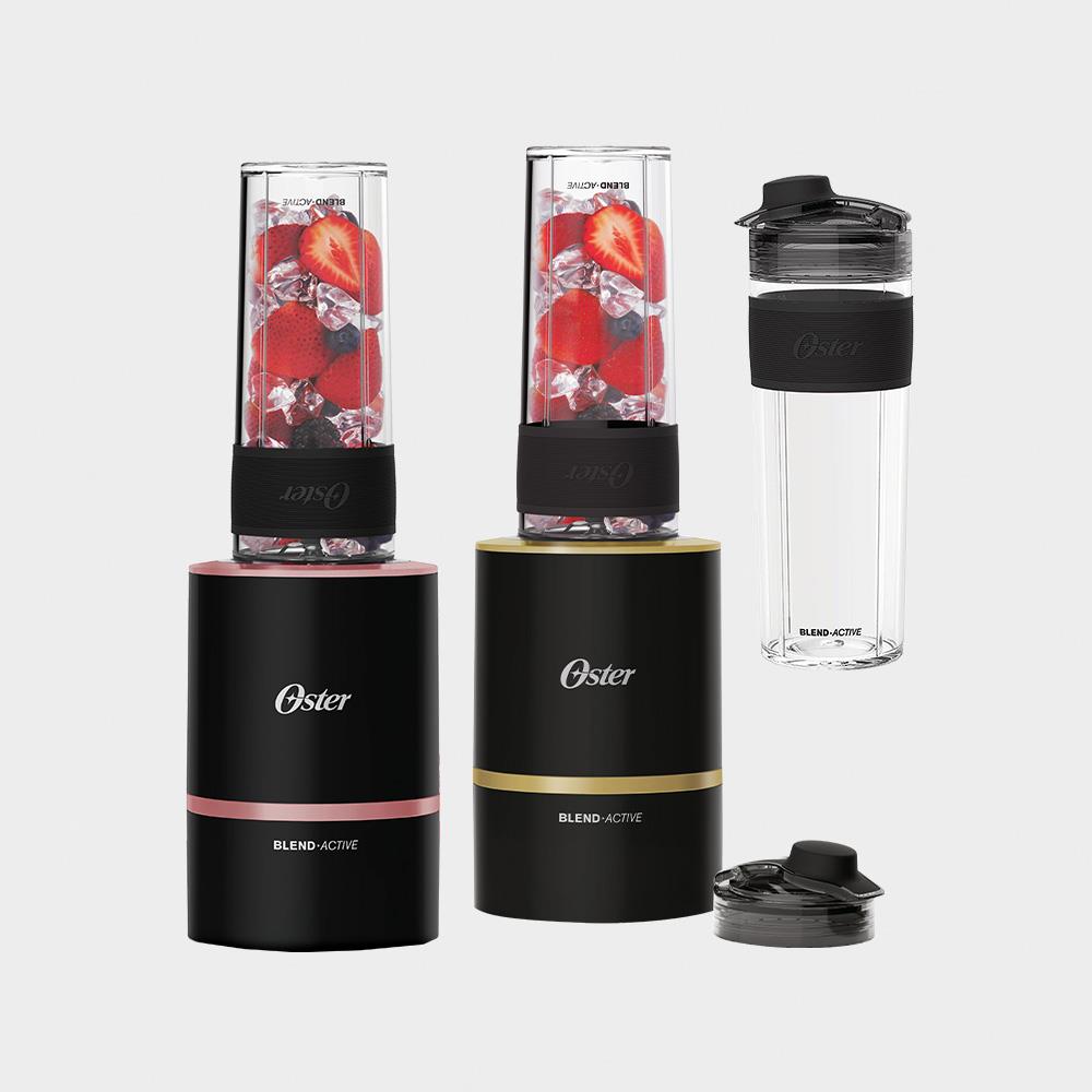 【一機二杯組】Oster Blend Active隨我型果汁機(黑)+替杯(黑)