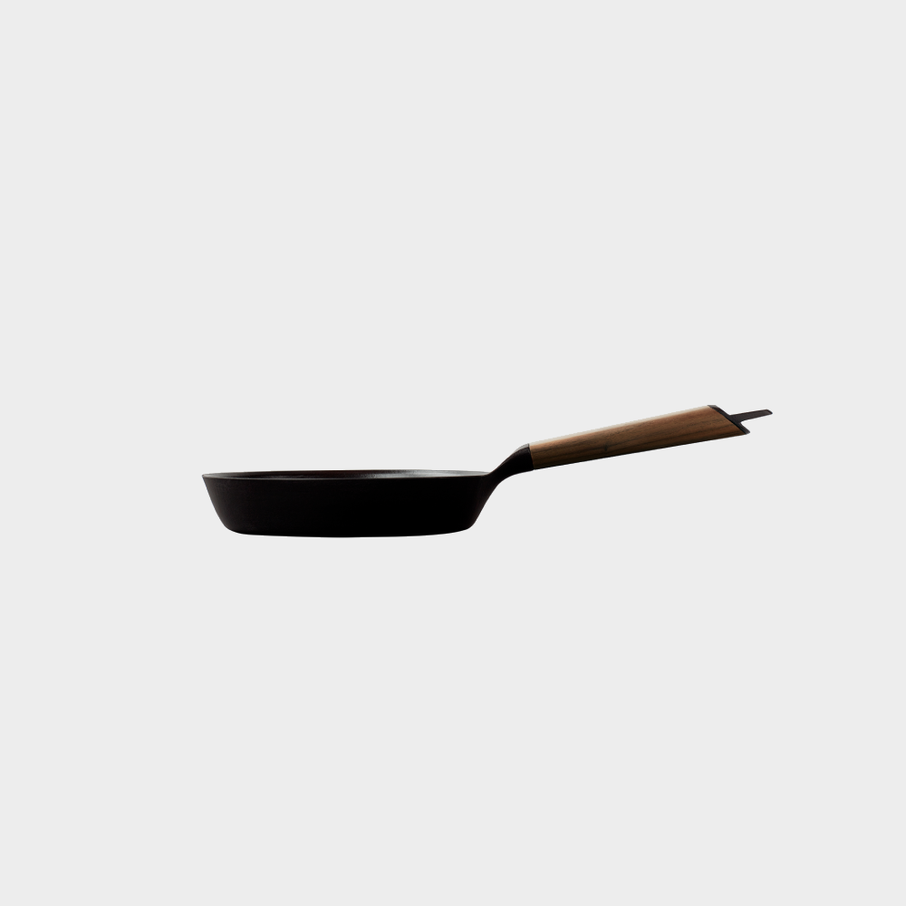 VERMICULAR 琺瑯鑄鐵平底鍋20cm (黑胡桃)