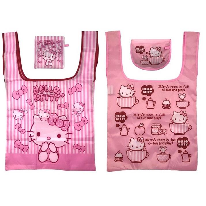 【ＨｅｌｌｏＫｉｔｔｙ】凱蒂貓隨身折疊購物袋(輕便＋造型)