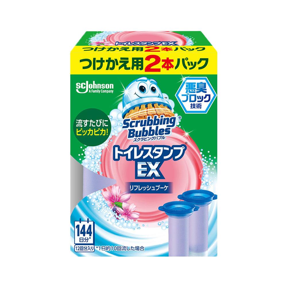 莊臣 馬桶強力消臭清潔凝膠EX38g補充 2花束