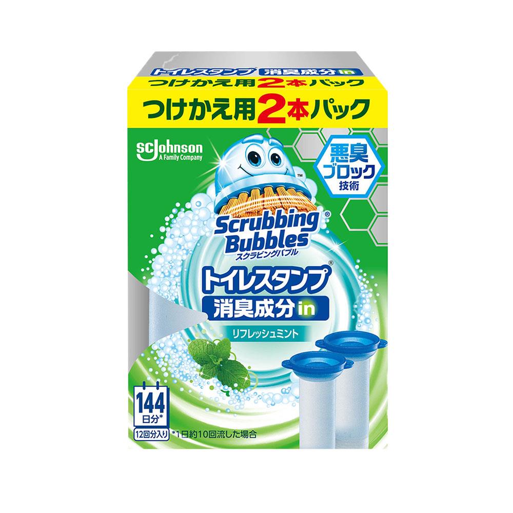 莊臣 馬桶強力消臭清潔凝膠EX38g補充 2薄荷
