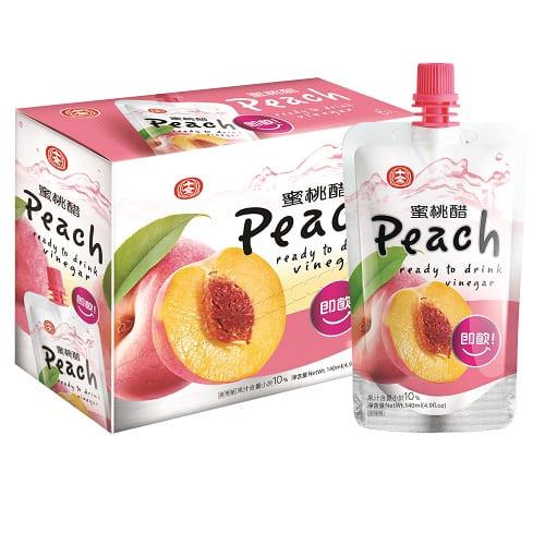 【十全】箱購十全蜜桃醋飲料１４０ｍｌ(１４０ｍｌ＊３６包)