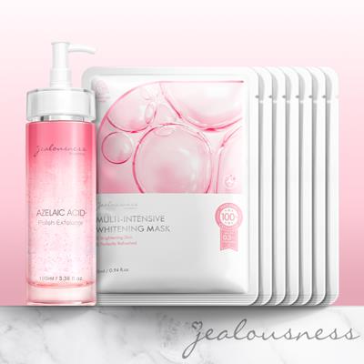【11點熱吵店推薦】杜鵑花酸去角質精華露100ml+激光美白面膜（7入組）