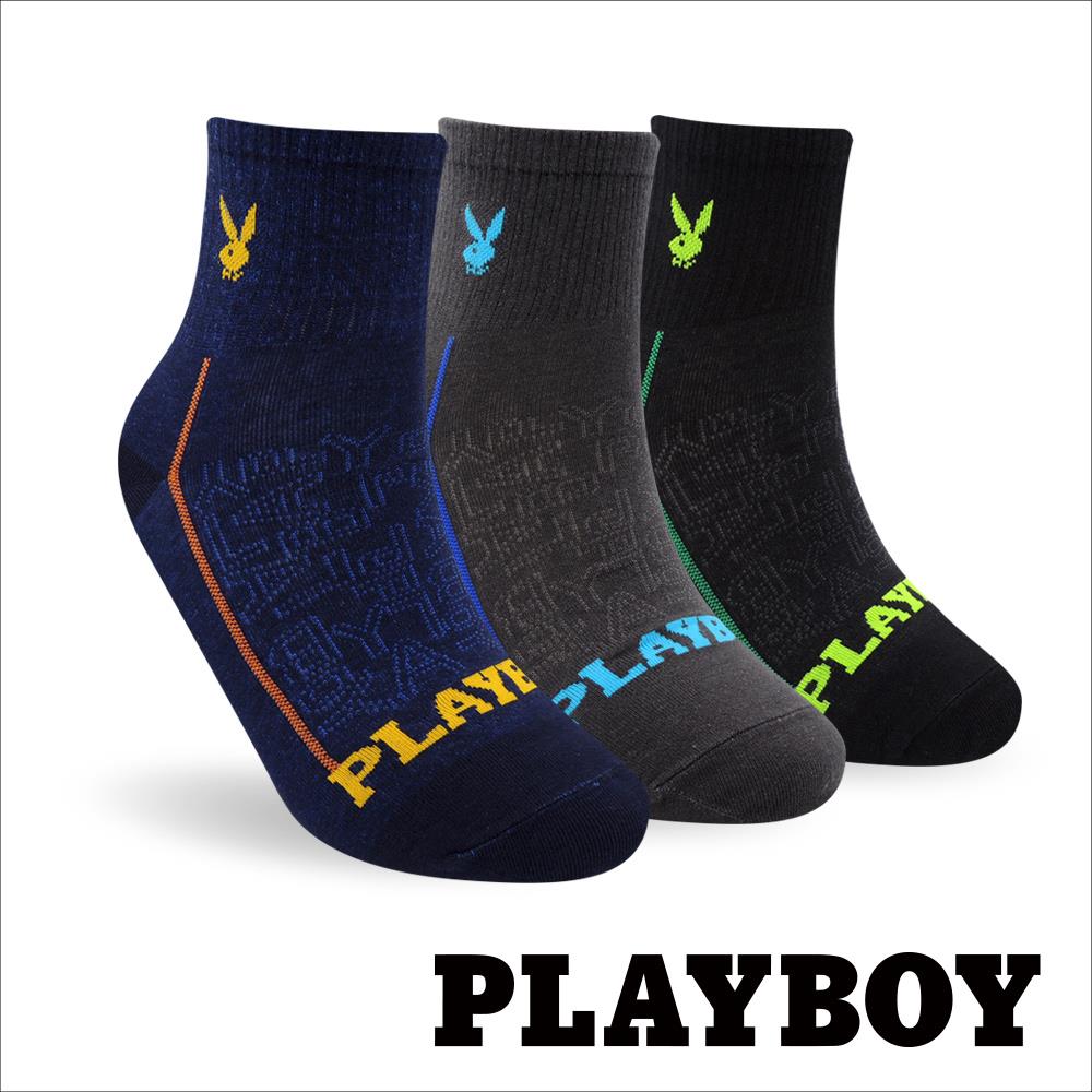 【襪款任選4雙$395 、9雙$750】 PLAYBOY 導流透氣休閒男短襪(BX5822)