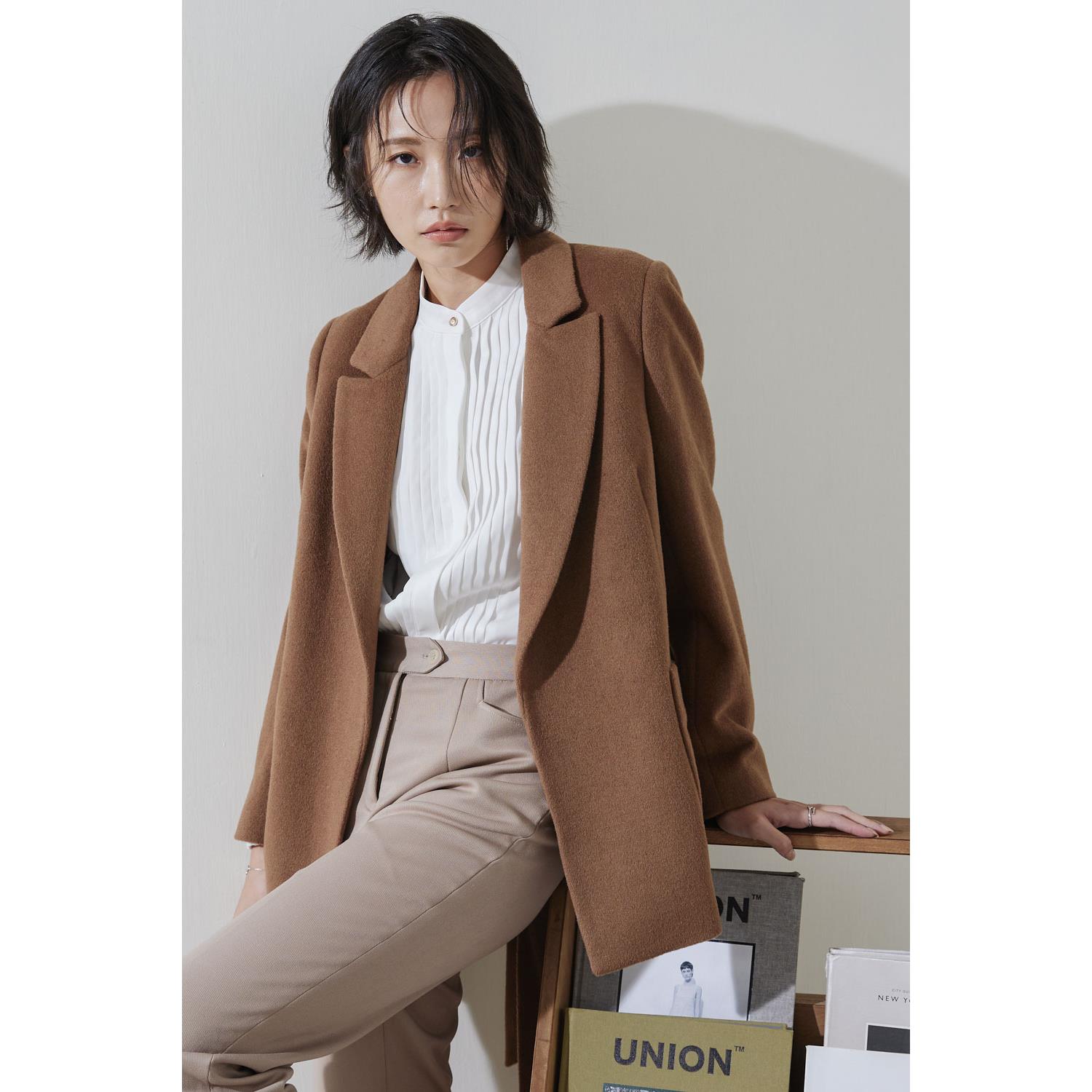 SST&C #網路獨賣款 駝色綁帶短大衣 | 8162210009 (outlet)