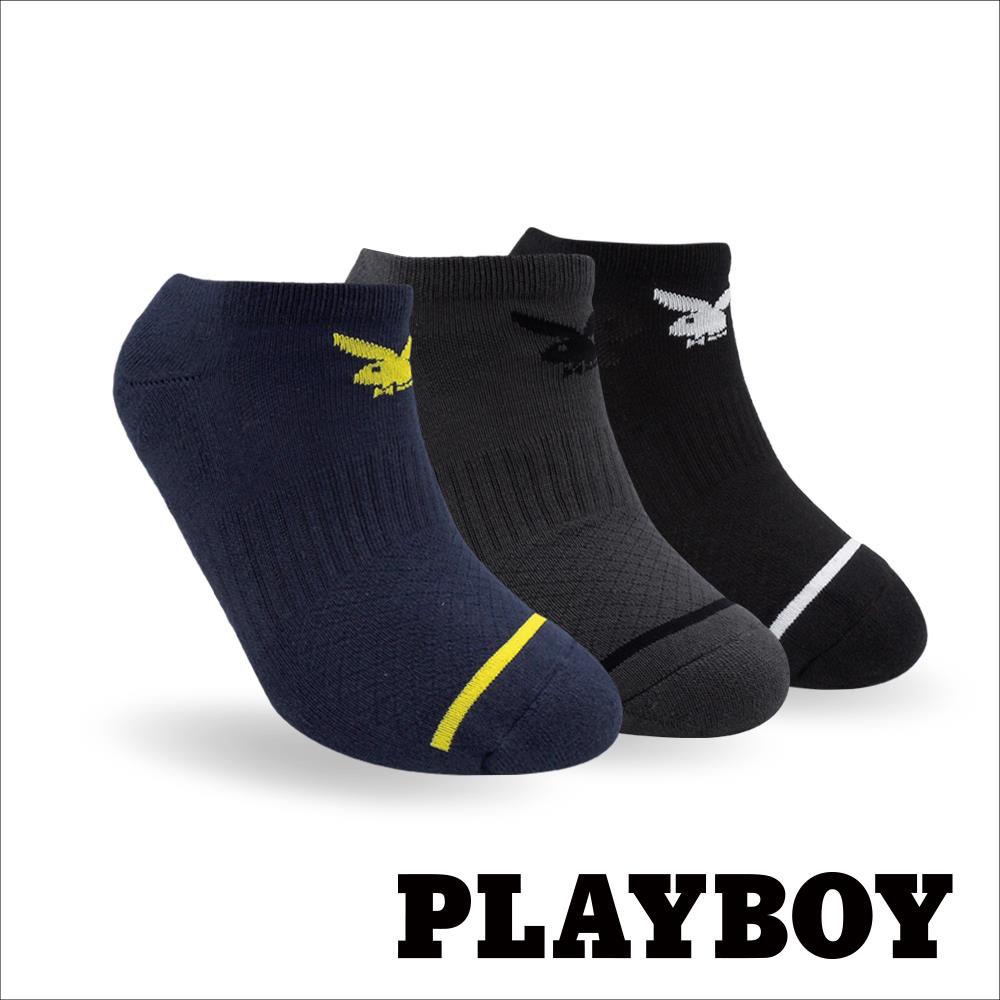 【襪款任選4雙$395 、9雙$750】 PLAYBOY 線條足弓隱形男運動襪(BF0722)