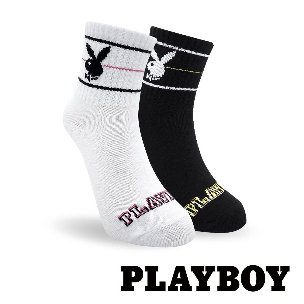 【襪款任選4雙$395 、9雙$750】 PLAYBOY 個性潮流休閒女短襪(BY1522)