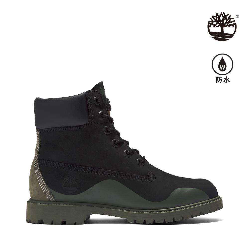 Timberland 女款黑色磨砂革防水6吋靴