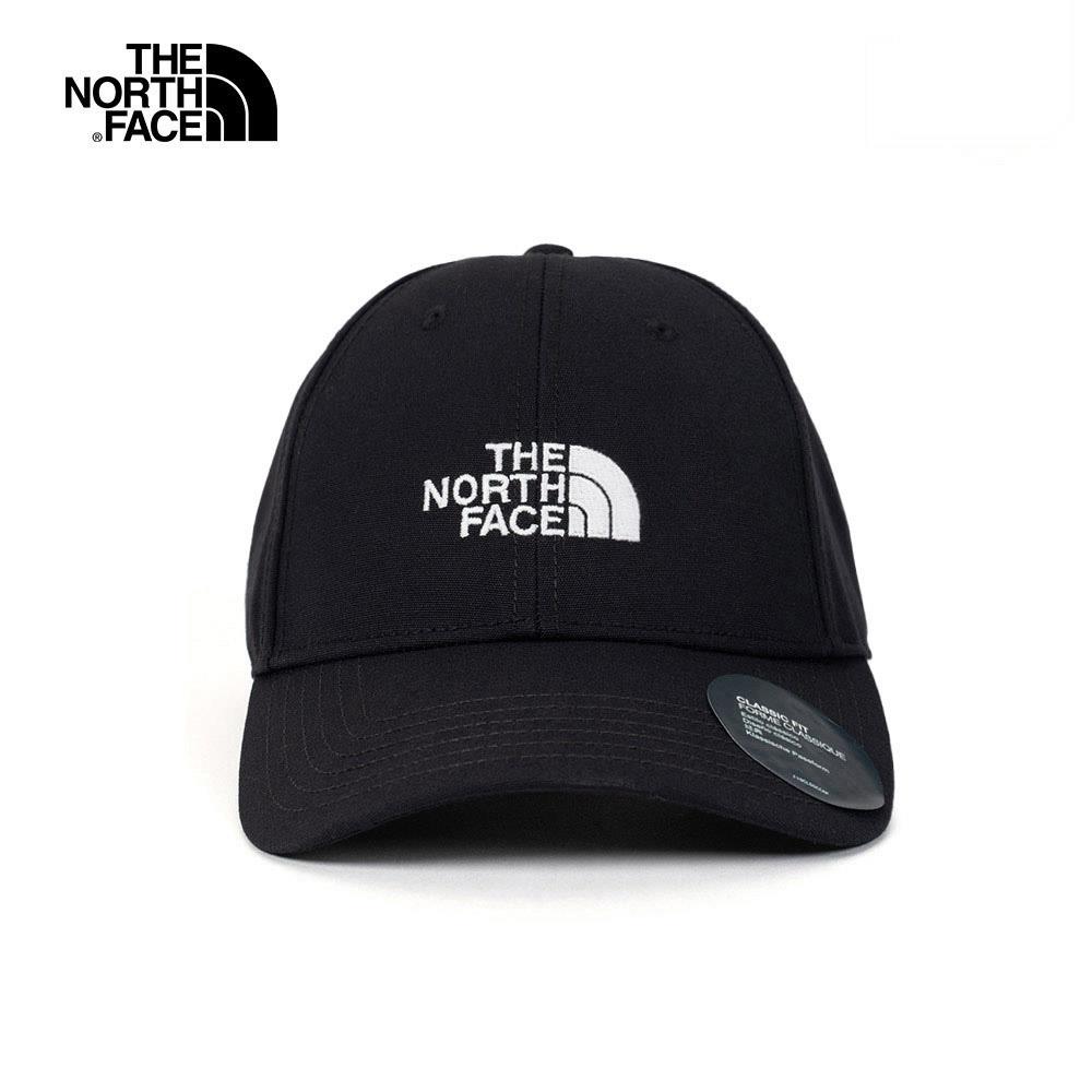The North Face北面男女款黑色簡約刺繡品牌LOGO運動帽|4VSVKY4
