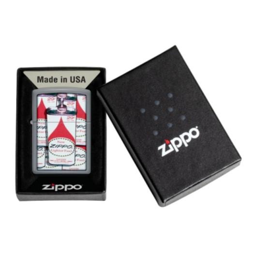 ZIPPO Flat Grey Color Image防風打火機