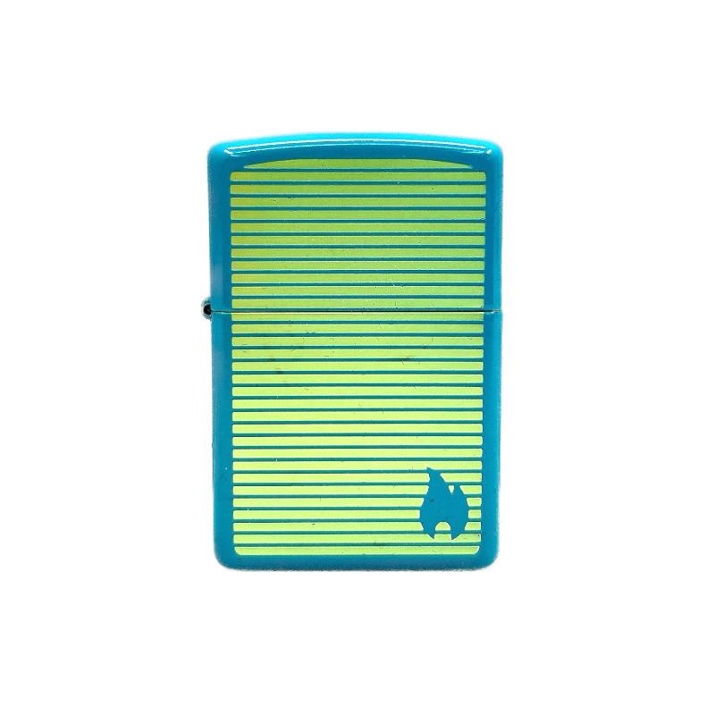 ZIPPO Flat Turquoise Laser Engrave防風打火機
