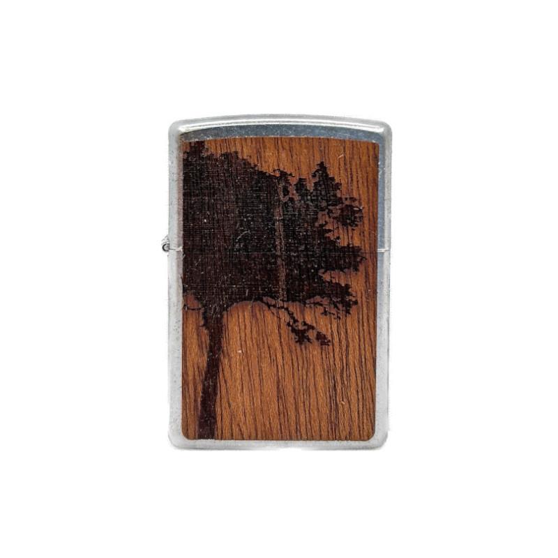 ZIPPO Street Chrome， Mahogny Emblem Attached and Bottle Opener， Gift Set 防風打火機