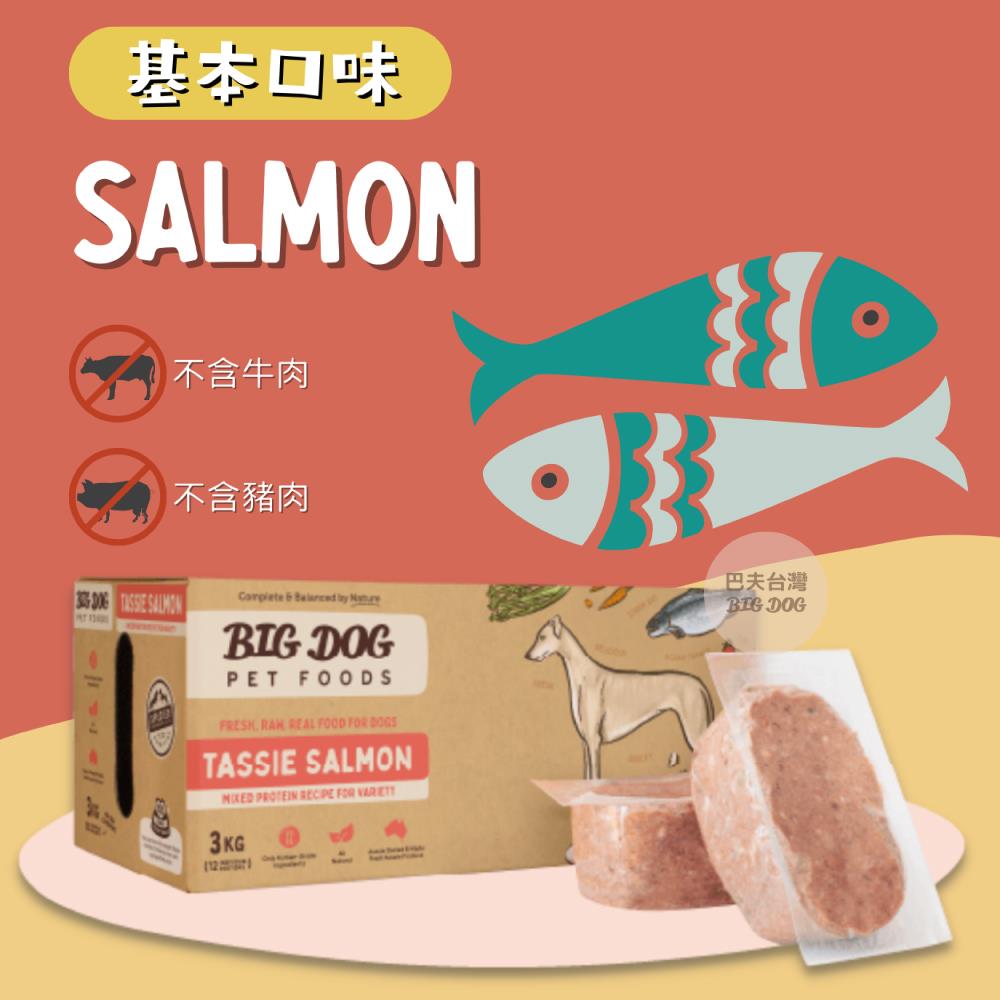 澳洲BIG DOG犬用生食肉餅｜鮭魚
