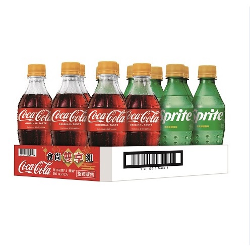 【可口可樂／雪碧】可口可樂 雪碧好運澎湃組(可口可樂３５０ｍｌ＊6入 雪碧３５０ｍｌ＊6入/箱)(效期至2026/02/25)