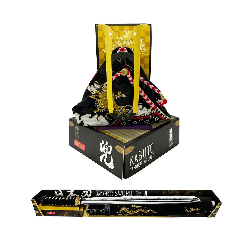 福利品 日本武士系列襪(武士刀/頭盔A)
