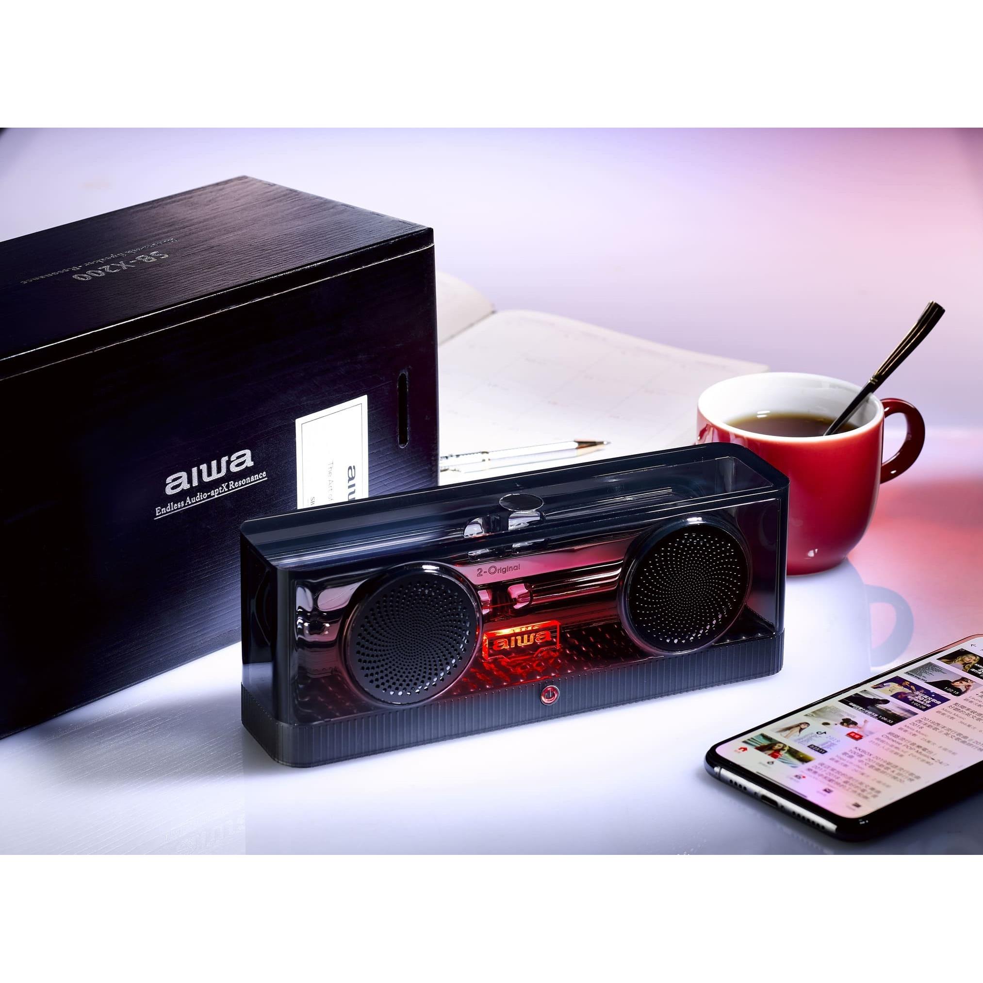 「HiFi 凝聽饗宴」【AIWA 愛華】 SB-X200 便攜式藍牙喇叭   | 雙聲共振管結構  | Type C 充電 | 原廠一年保固 |