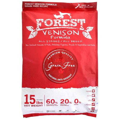 【森鮮ＦＯＲＥＳＴ】天然無穀低敏－全犬鹿肉配方(１５ｌｂ)