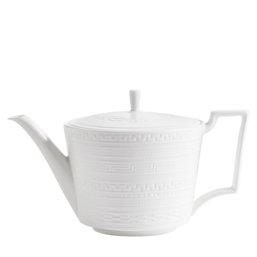純白深刻茶壺1000ml