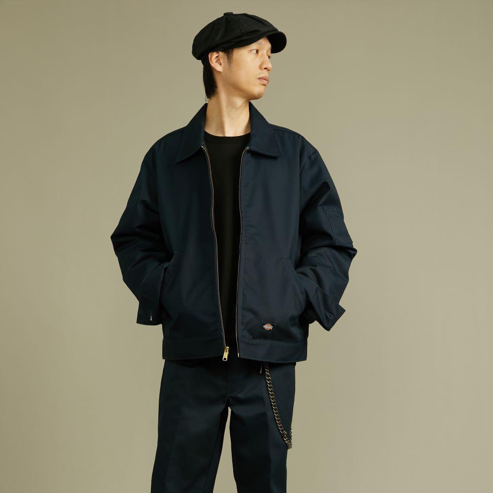 Dickies男款深海軍藍TJ15抗皺經典艾森豪外套|DK011777CG7