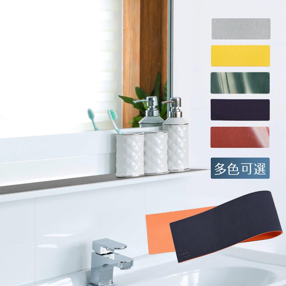 【rubber anne】10秒頂吸 軟式珪藻土鏡台/洗漱臺吸水墊 (60x10cm) 2入組