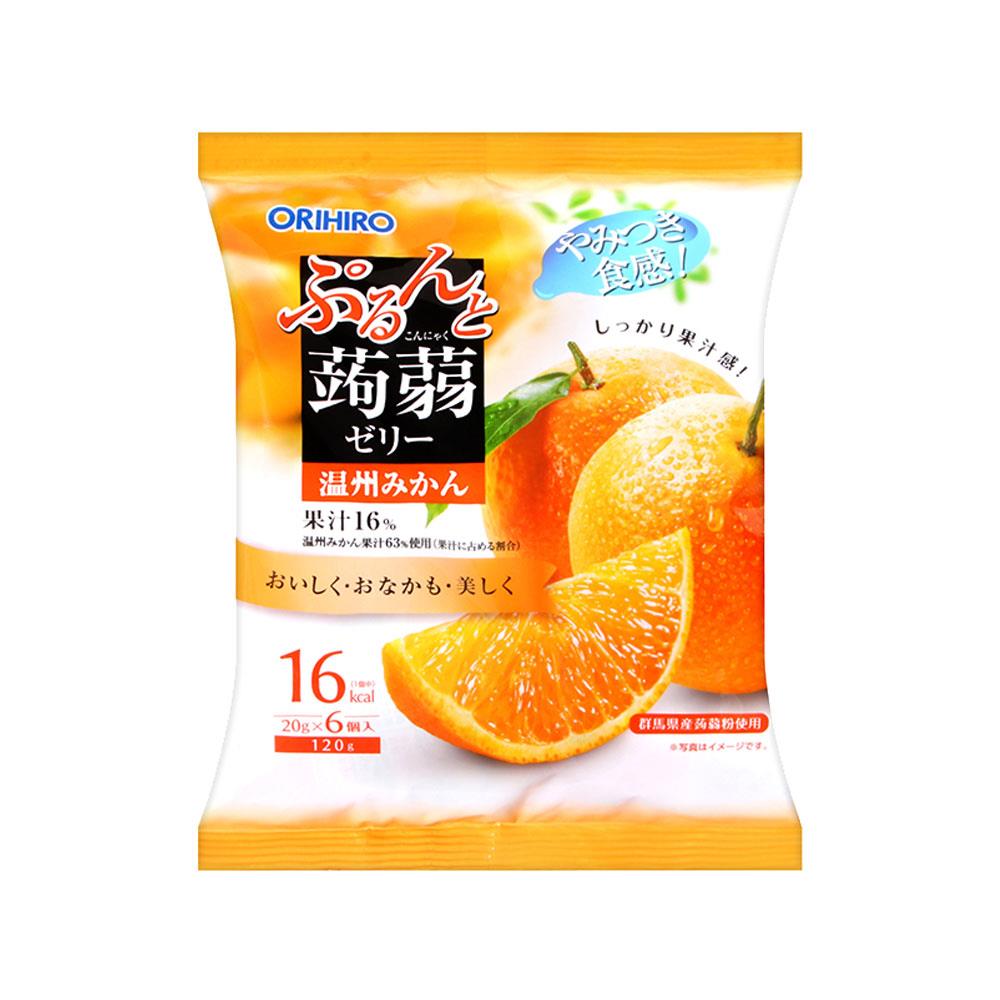 ORIHIRO蒟蒻果凍_橘子6入