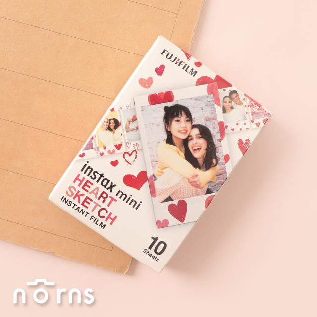 instax mini Heart Sketch愛心塗鴉拍立得底片- Norns Fujifilm富士相紙