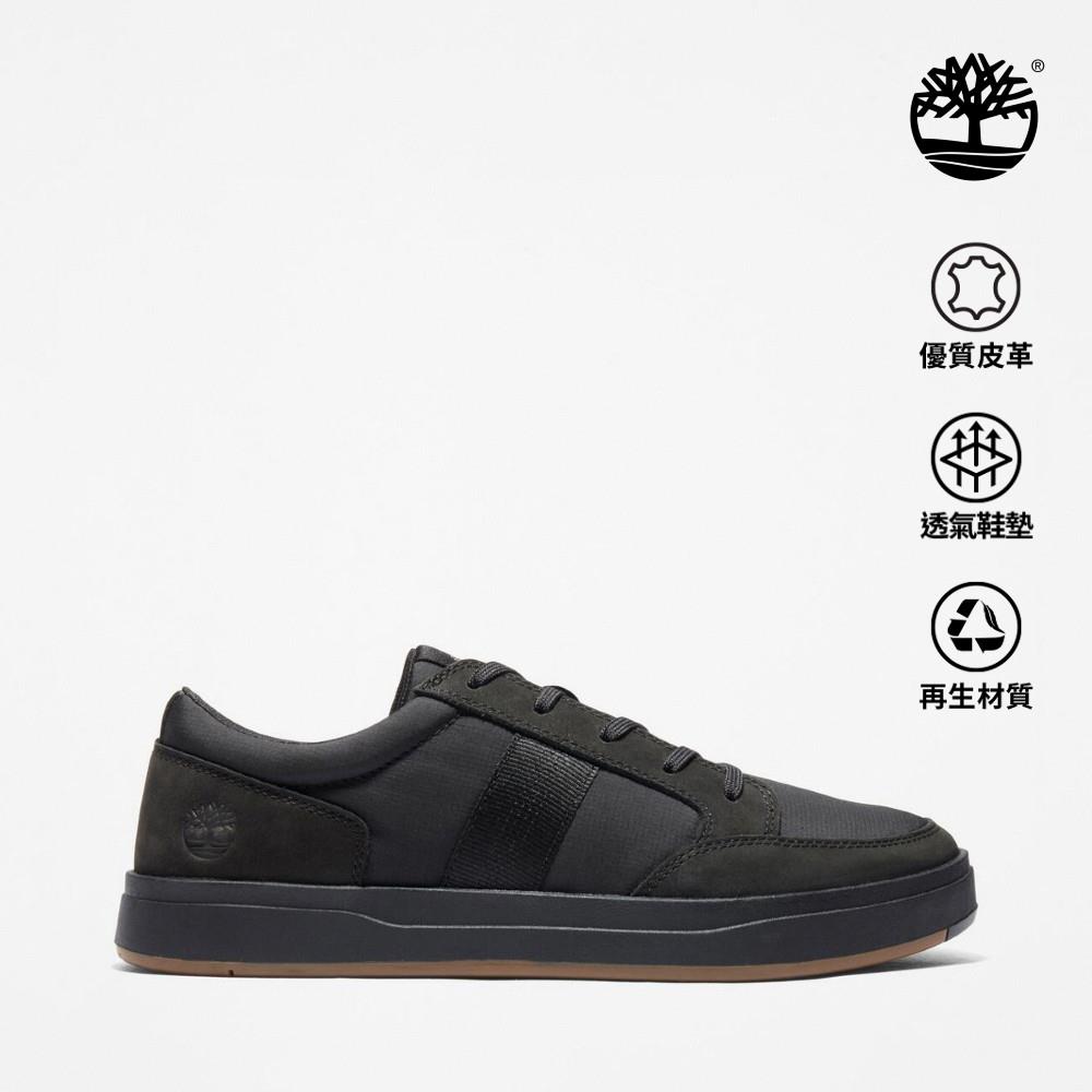 Timberland 男款黑色皮革低筒休閒鞋|A26Y6001