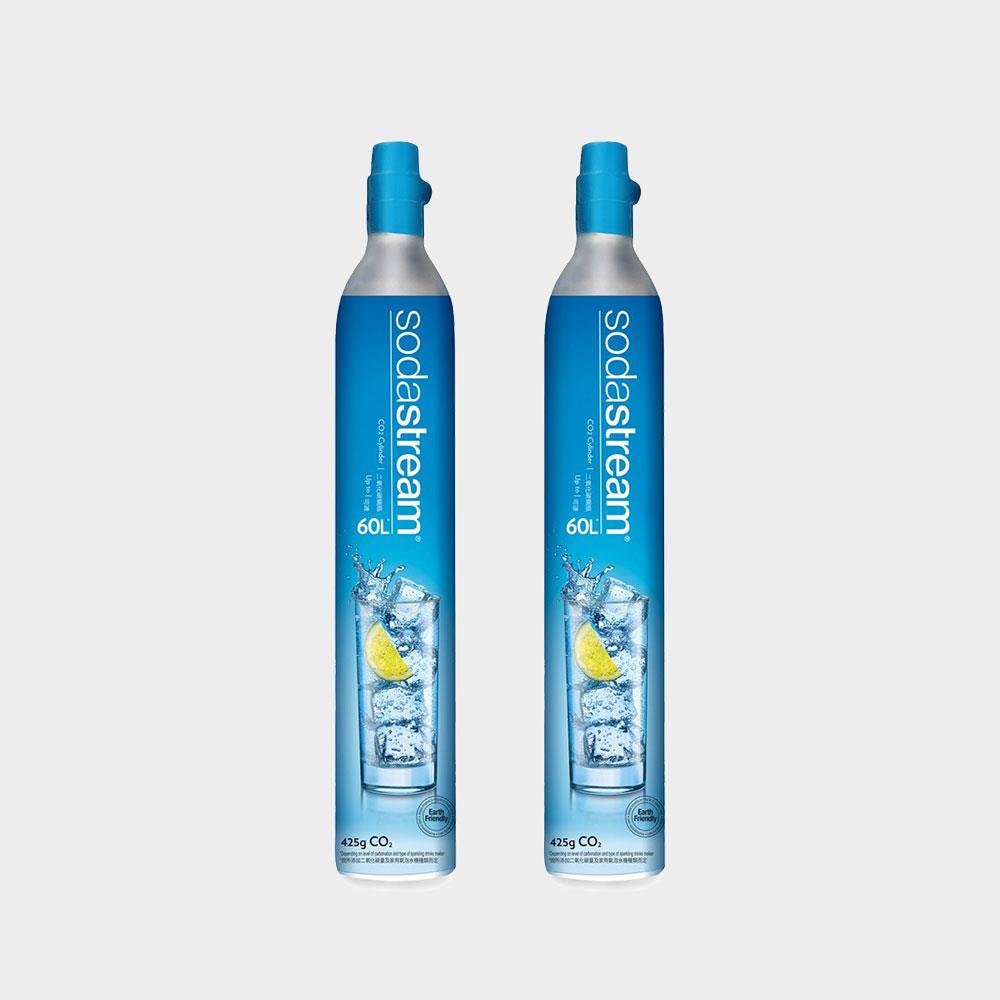 (交換鋼瓶) SodaStream 425g 二氧化碳交換旋轉鋼瓶 (2入組) (您須有2支舊鋼瓶)