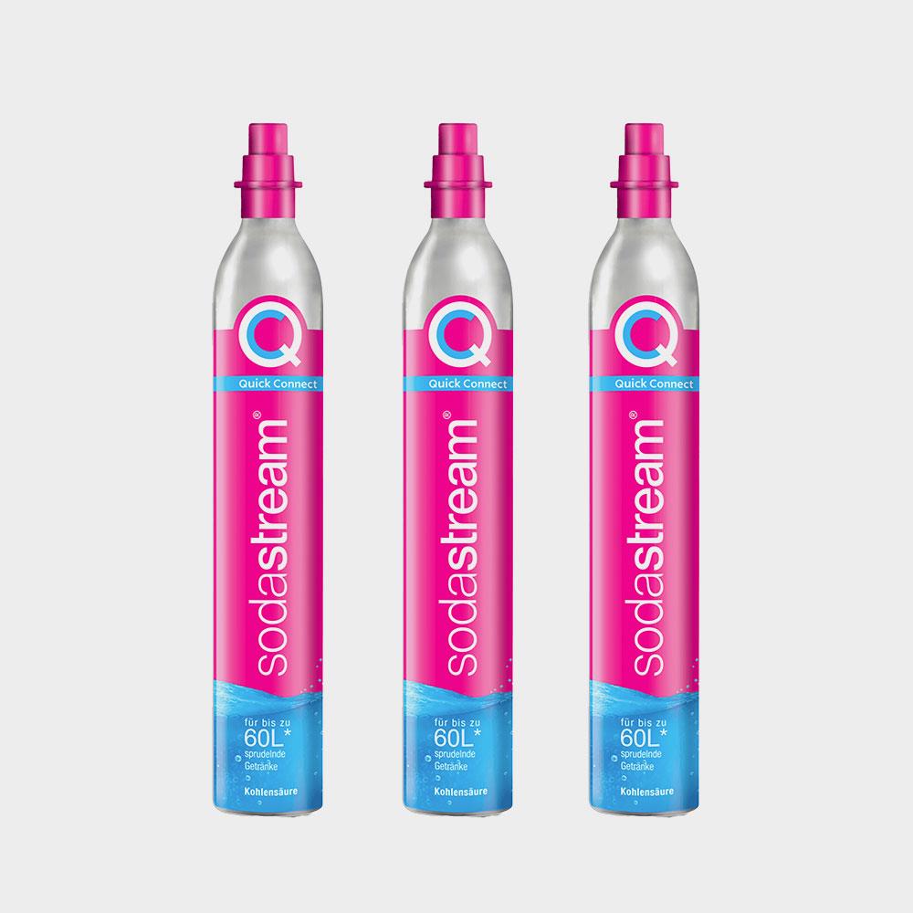 (交換鋼瓶) SodaStream 425g 交換快扣鋼瓶 (3入組) (您須有3支舊鋼瓶)