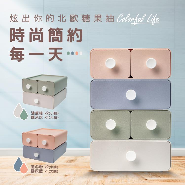 樹德 livinbox 糖果色收納抽屜盒 文具/小物分類【MD2012】超取單筆限購2個