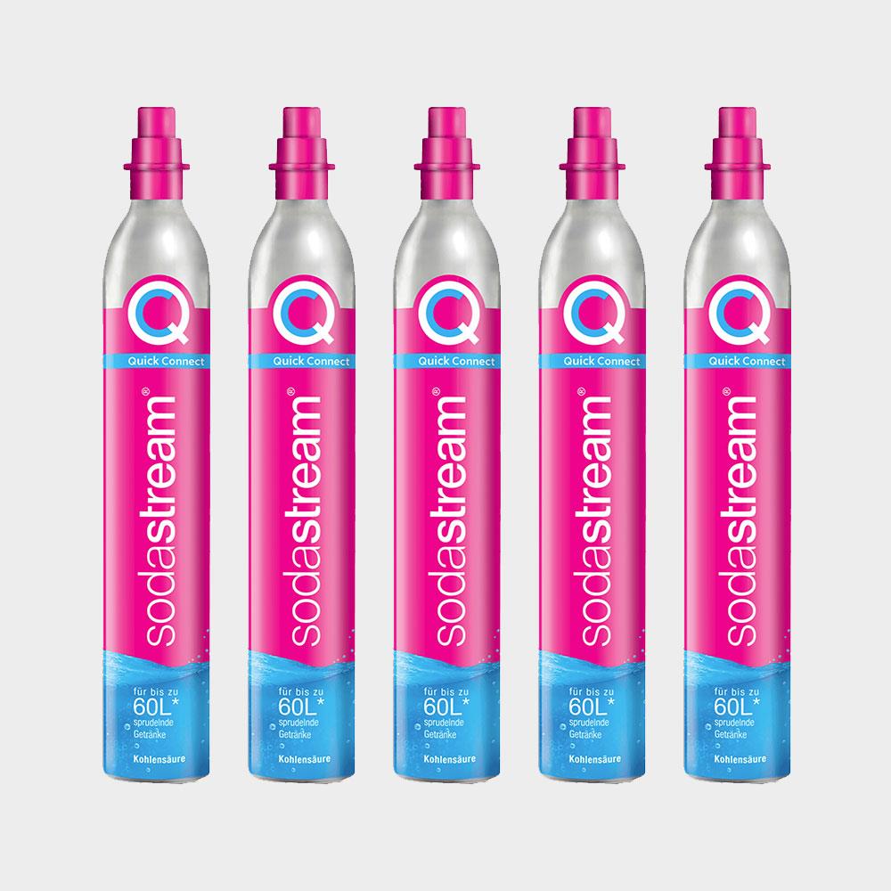 (交換鋼瓶) SodaStream 425g 交換快扣鋼瓶 (5入組) (您須有5支舊鋼瓶)