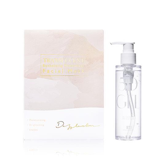 【Dazzleslim黛若詩琳】透活膚追水膜(4片/盒)+5D水漾凝露 | 化妝水150ml