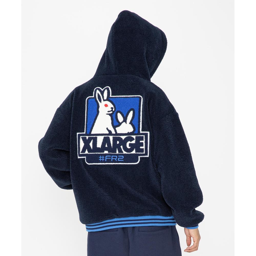 人気の中古品 XLARGE collaboration with #FR2 BoaHoodie - トップス