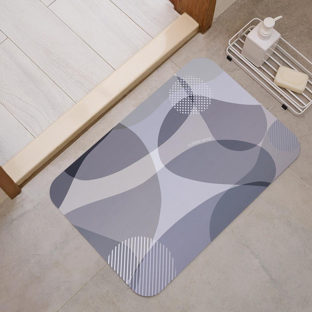 【rubber anne】軟式珪藻土吸水地墊 流境系列(60cm x 40cm) Outlet選品