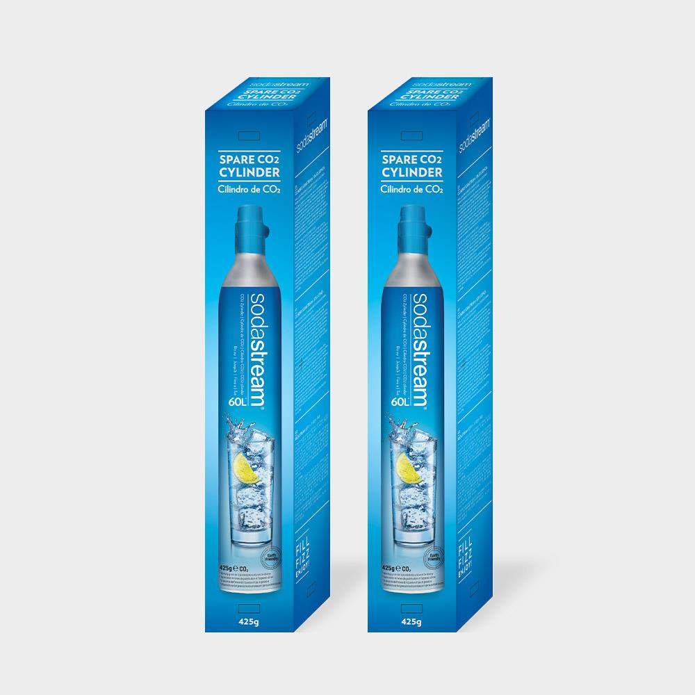 SodaStream 425g 二氧化碳全新旋轉鋼瓶 (2入組)