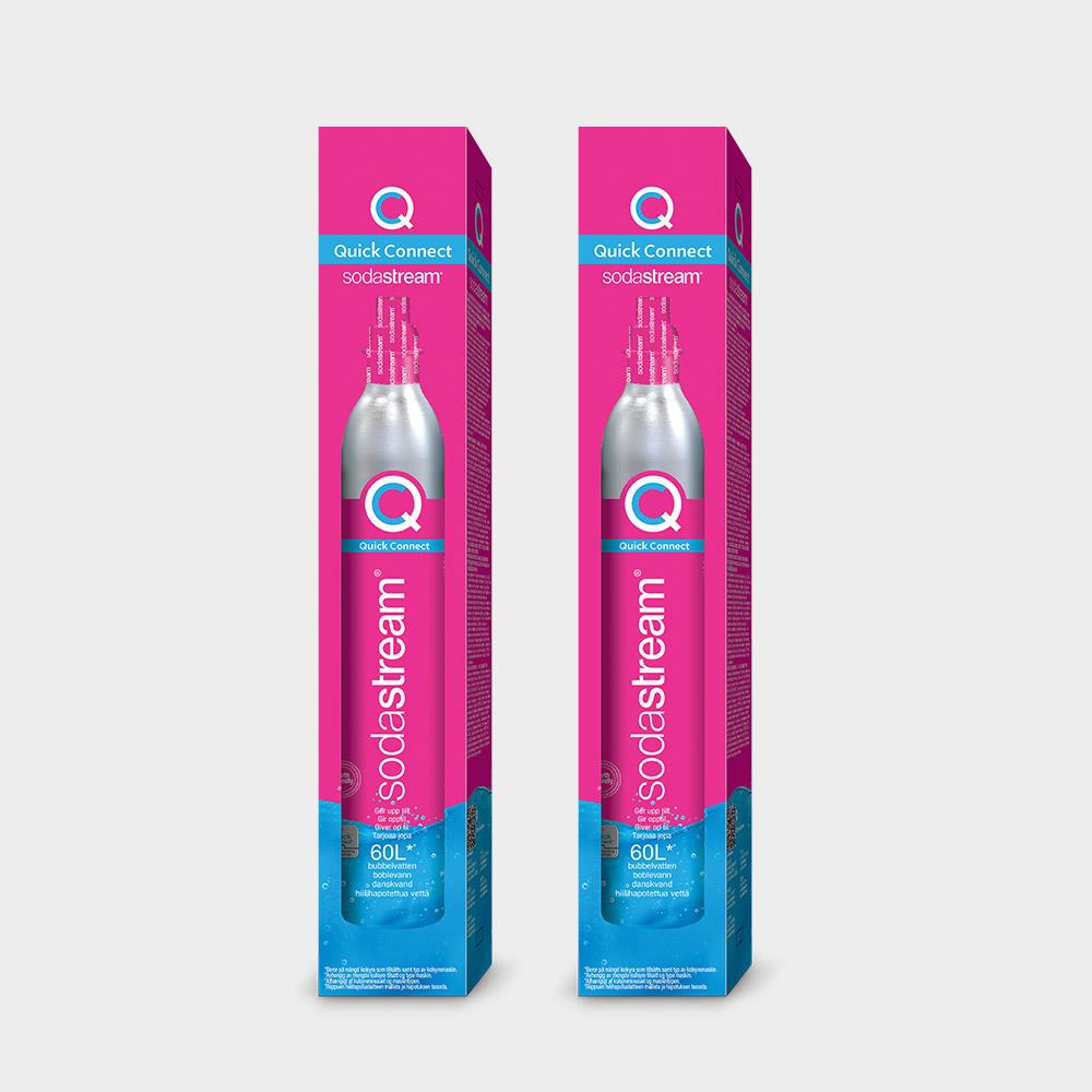 SodaStream 425g 全新盒裝快扣鋼瓶 (2入組)